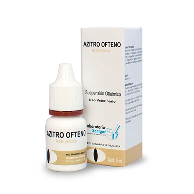 Azitro Ofteno 5 mL oftálmico - Santgar Azitro Ofteno 5 mL oftálmico - Santgar